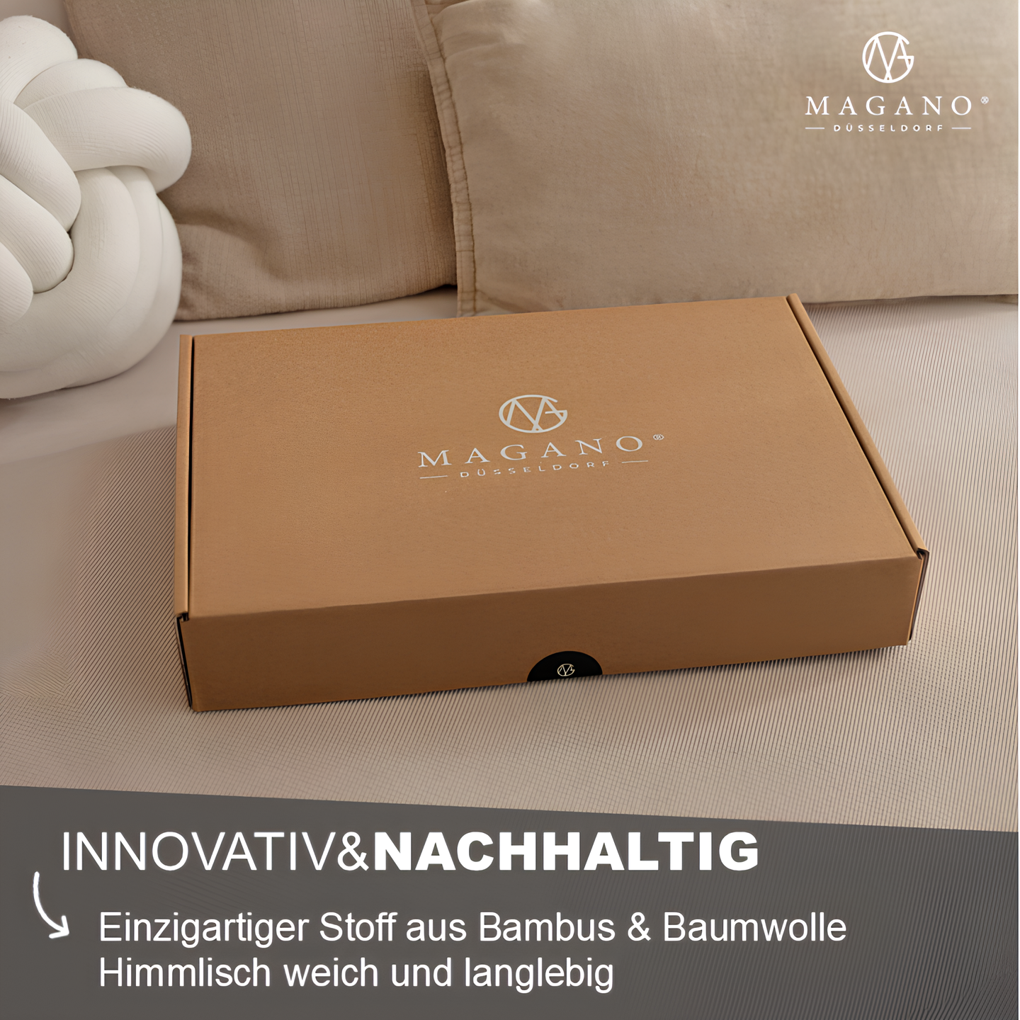 Luxus Streifen Spannbettlaken | Bambus & Baumwolle
