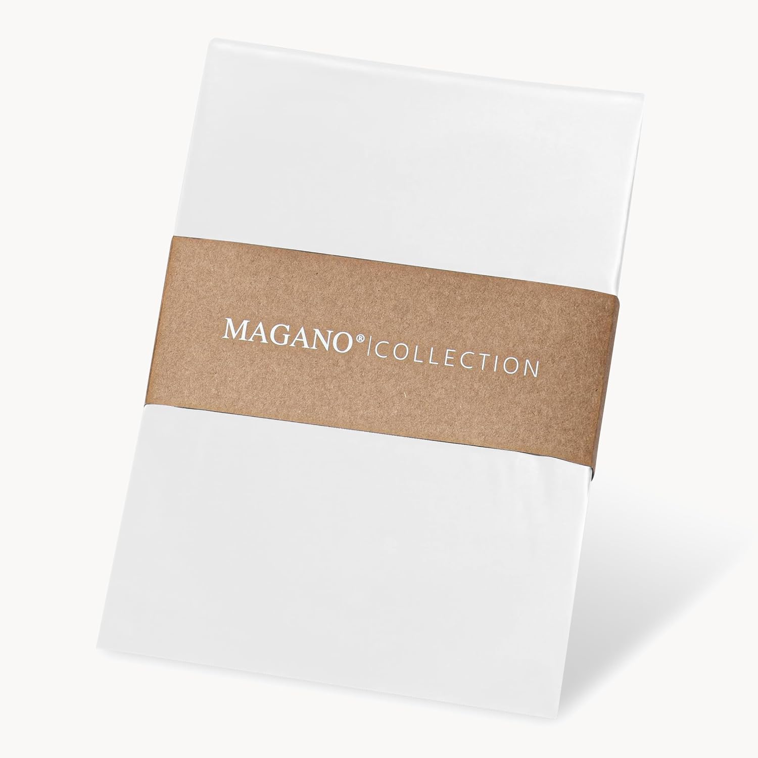 Luxus Bettwäsche Bambus Baumwolle Satin verpackung weiss