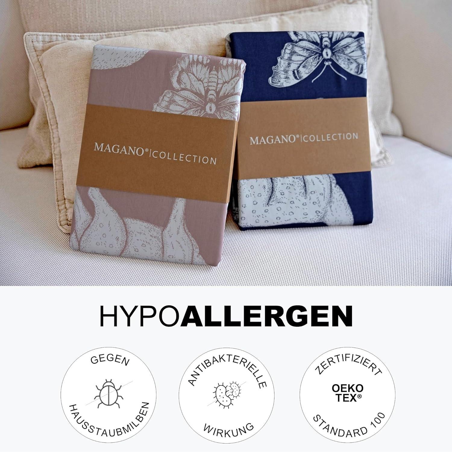 Luxus Kinderbettwäsche Bambus Baumwolle Satin Hypoallergen