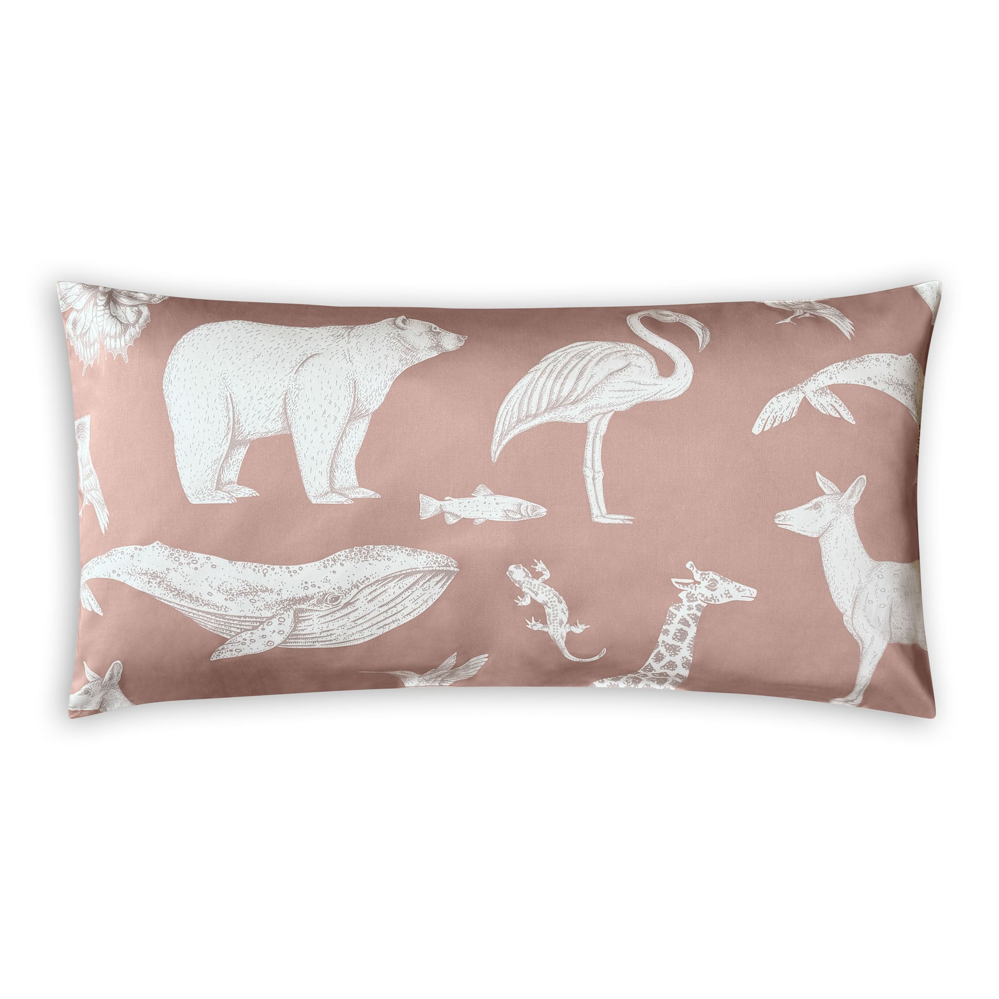 Luxus Kinderbettwäsche Bambus Baumwolle Satin Kopfkissenbezug 40x80 rosa