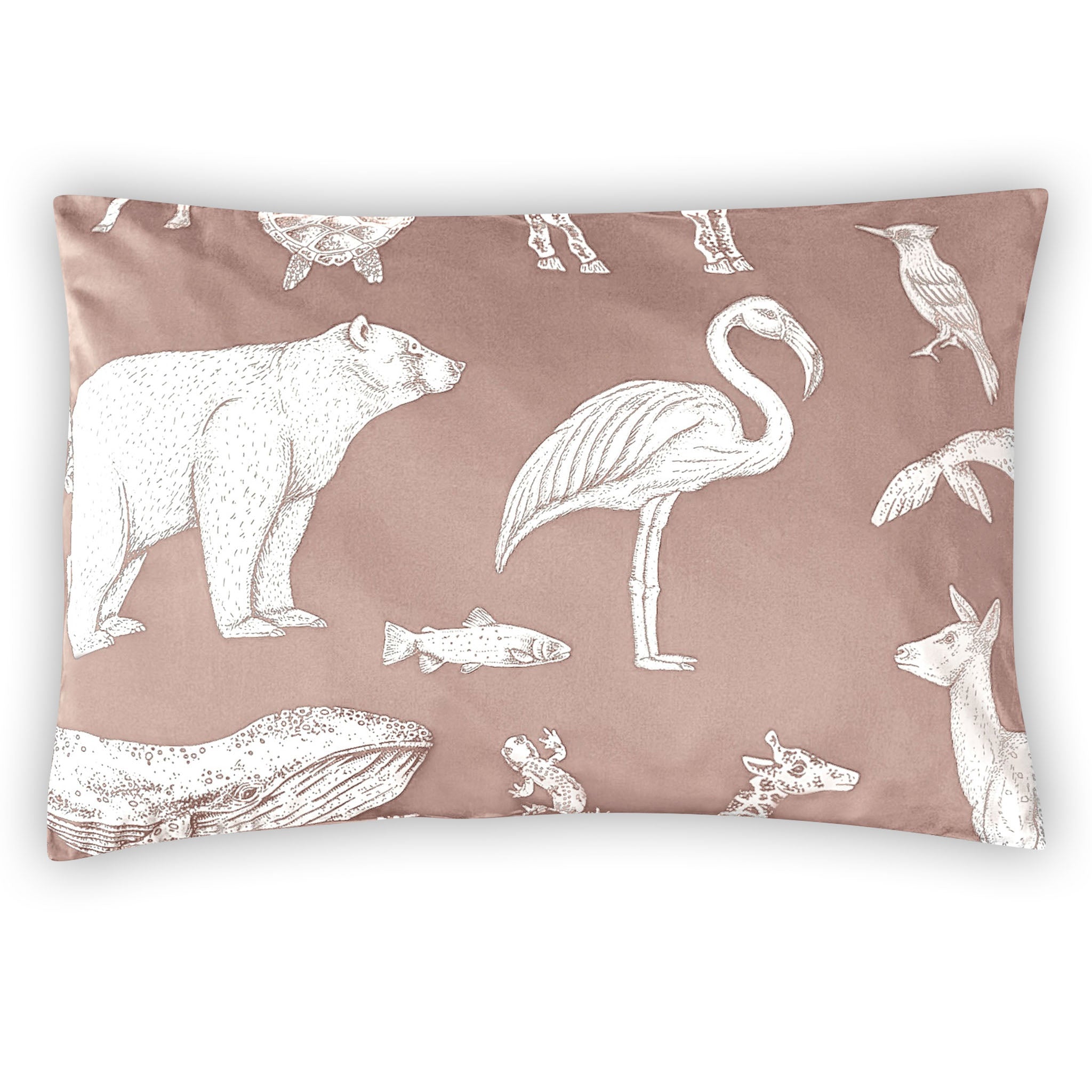 Luxus Kinderbettwäsche Bambus Baumwolle Satin Kopfkissenbezug 50x70 rosa