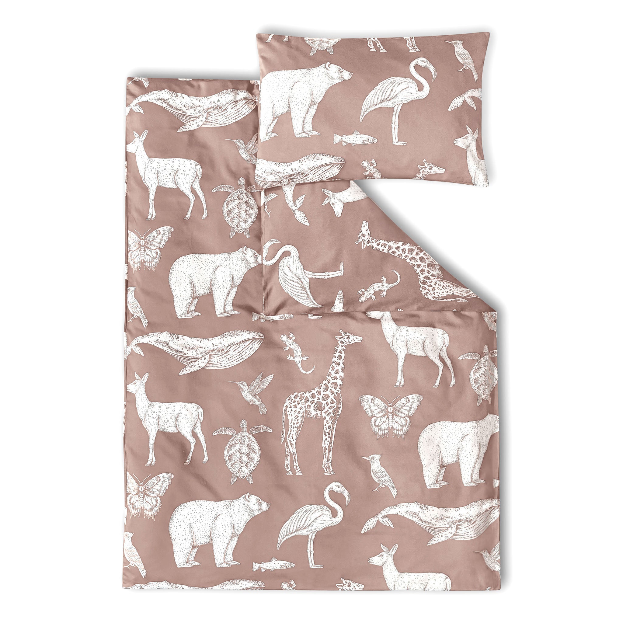 Luxus Kinderbettwäsche Bambus Baumwolle Satin rosa Hauptbild