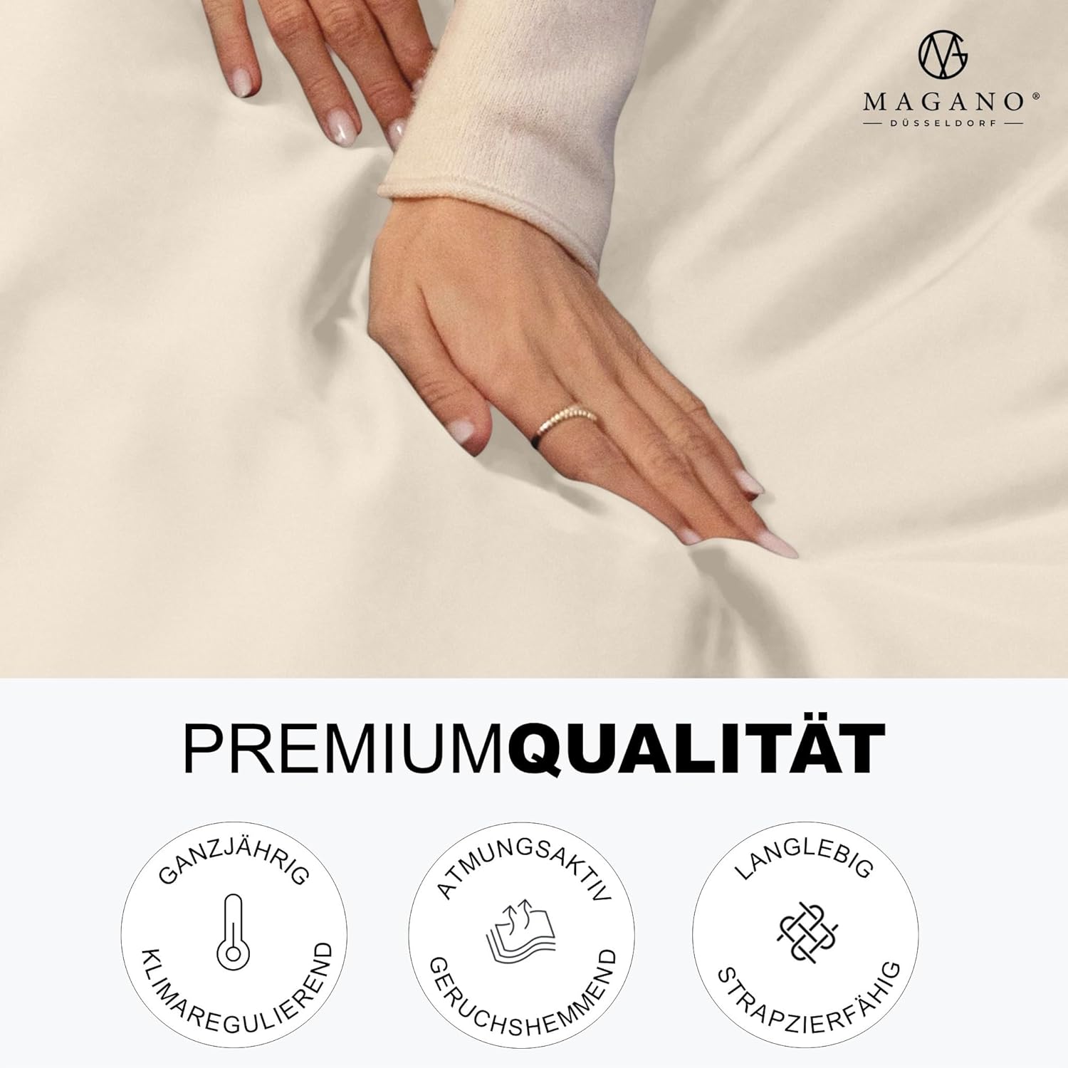 Premium Bettwäsche Mikrofaser Beige premiumqualität