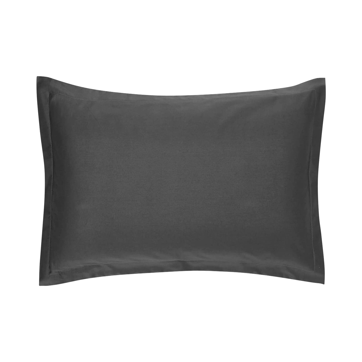 Premium Bettwäsche Mikrofaser Kopfkissenbezug 50x70 grau