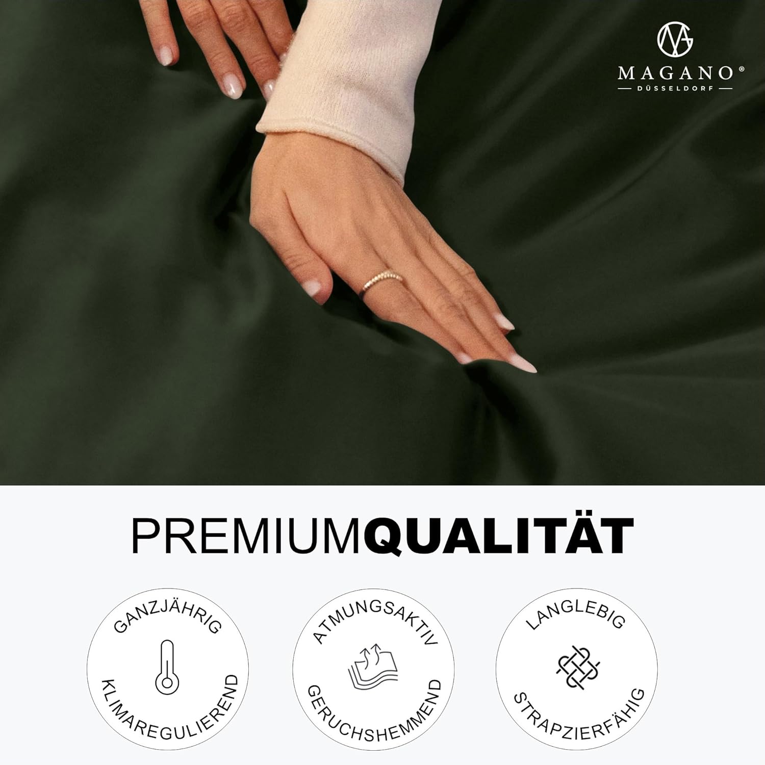 Premium Bettwäsche Mikrofaser grün premiumqualität