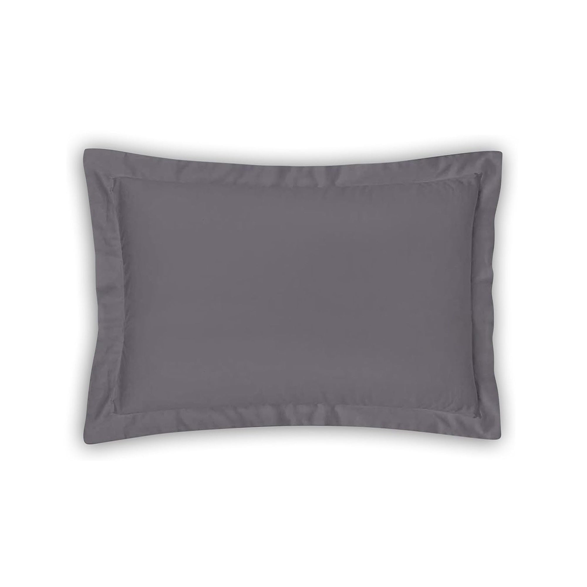 Luxus Bettwäsche Bambus Baumwolle Satin Kopfkissenbezug 50x70 grau