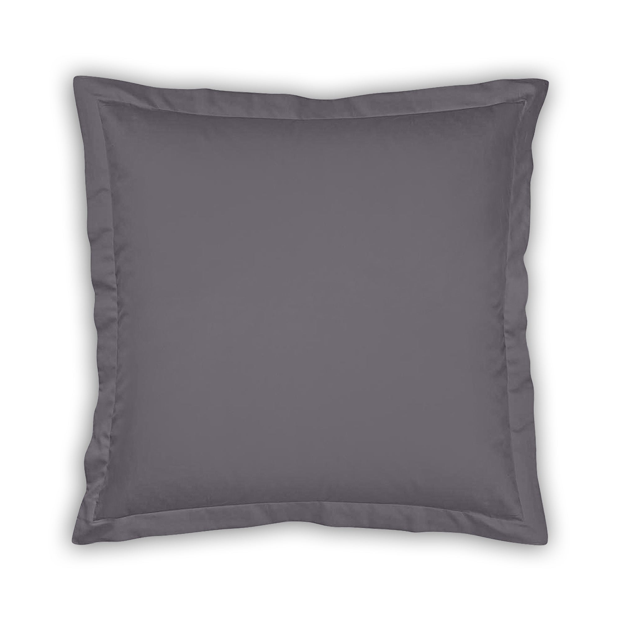Luxus Bettwäsche Bambus Baumwolle Satin Kopfkissenbezug 80x80 grau